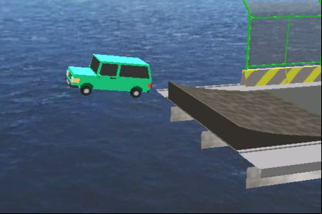 Broken Bridge: Car Driving