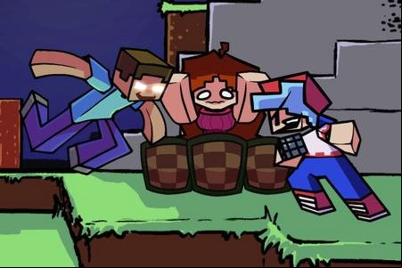 FNF VS Herobrine: Blocky Myths