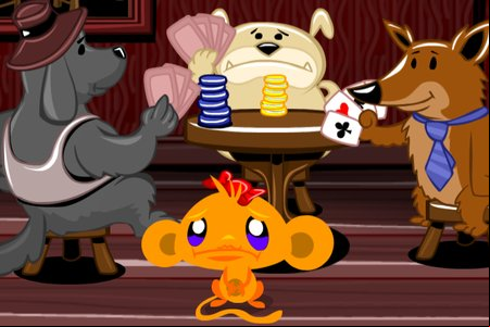 Monkey GO Happy: Stage 407 — Dogs Playing Poker & Corona Virus