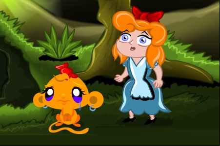 Monkey GO Happy: Stage 451 — Alice in Hitchhiker's Galaxy