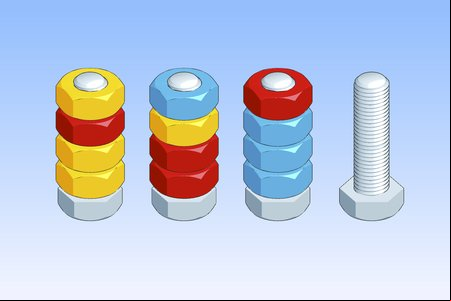 Nuts Puzzle: Sort by Color